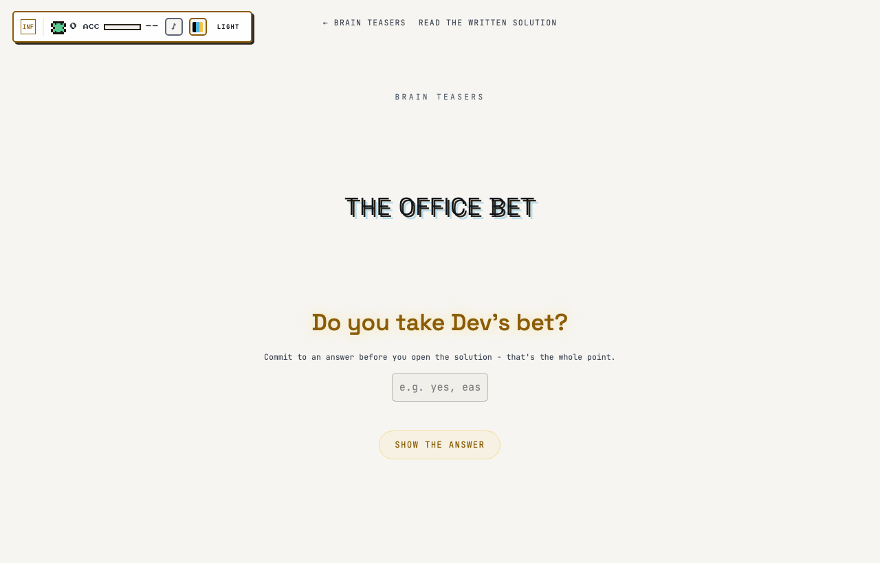 The Office Bet in play on Outcry